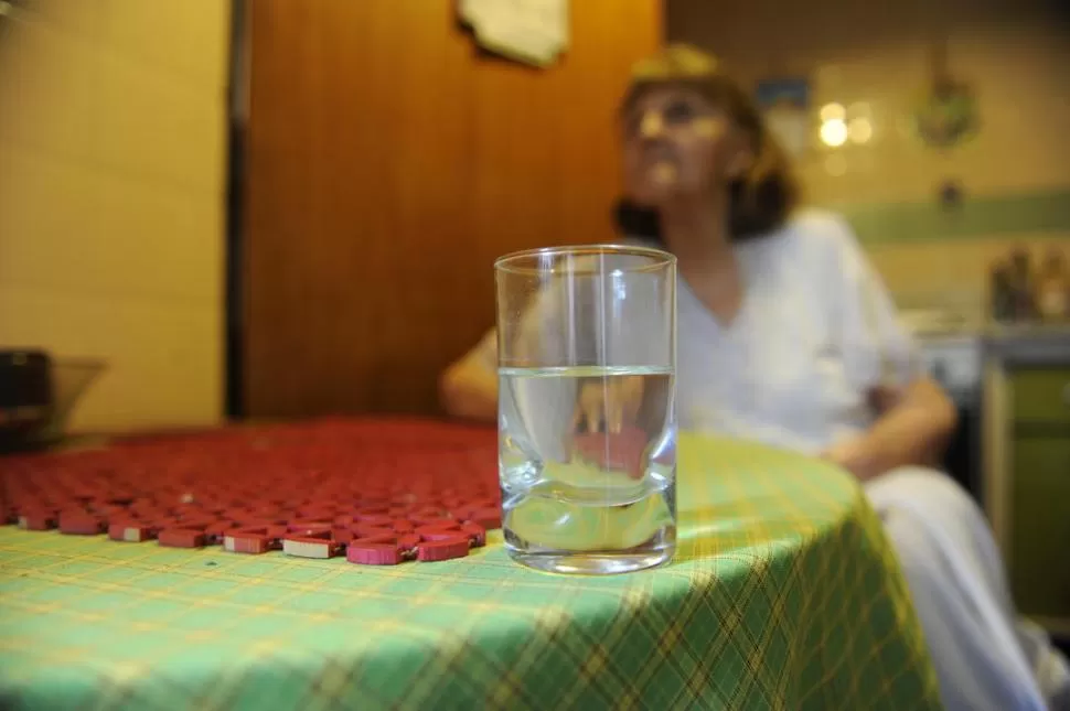 QUE NO TE FALTE. Dales agua o jugos a los mayores, varias veces al día. LA GACETA / FOTO DE JUAN PABLO SÁNCHEZ NOLI