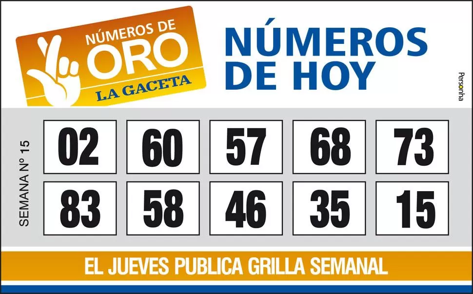 Los Números de Oro de LA GACETA