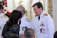 Cristina Kirchner encabezó la ceremonia de ascenso de César Milani