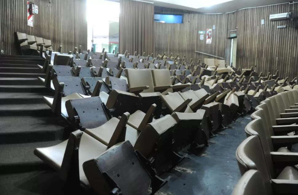 PRIMERA ETAPA. Esta es la imagen que presentaba la sala ayer al mediodía. la gaceta / foto de antonio ferroni 