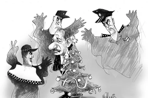 Los fantasmas de las navidades visten de policías