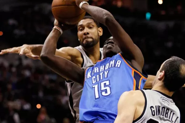 Los Thunder bajaron a los Spurs