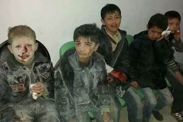 Los niños muestran la peor cara de la guerra en Siria