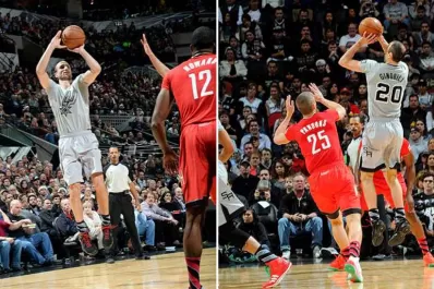 Aunque Manu brilló, los Spurs cayeron ante los Rockets