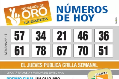 Los Números de Oro de LA GACETA