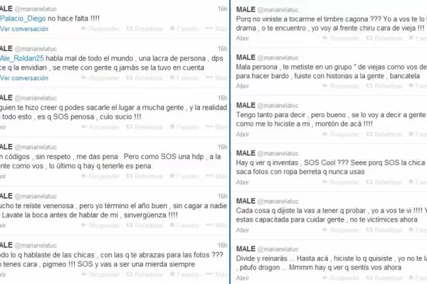 Marianela Mirra descargó toda su furia en Twitter y luego cerró su cuenta