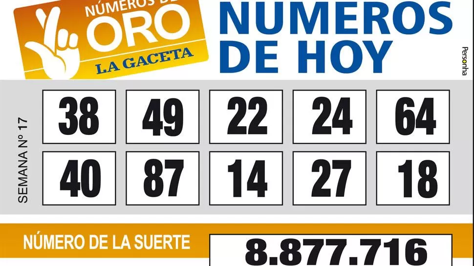 Los Números de Oro de LA GACETA