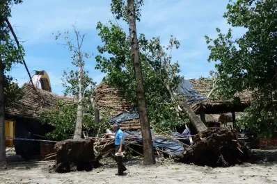 Una tormenta azotó a Simoca