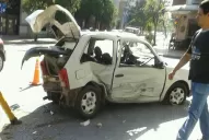 Hay dos hombres heridos tras un choque en la zona céntrica