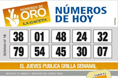 Los Números de Oro de LA GACETA