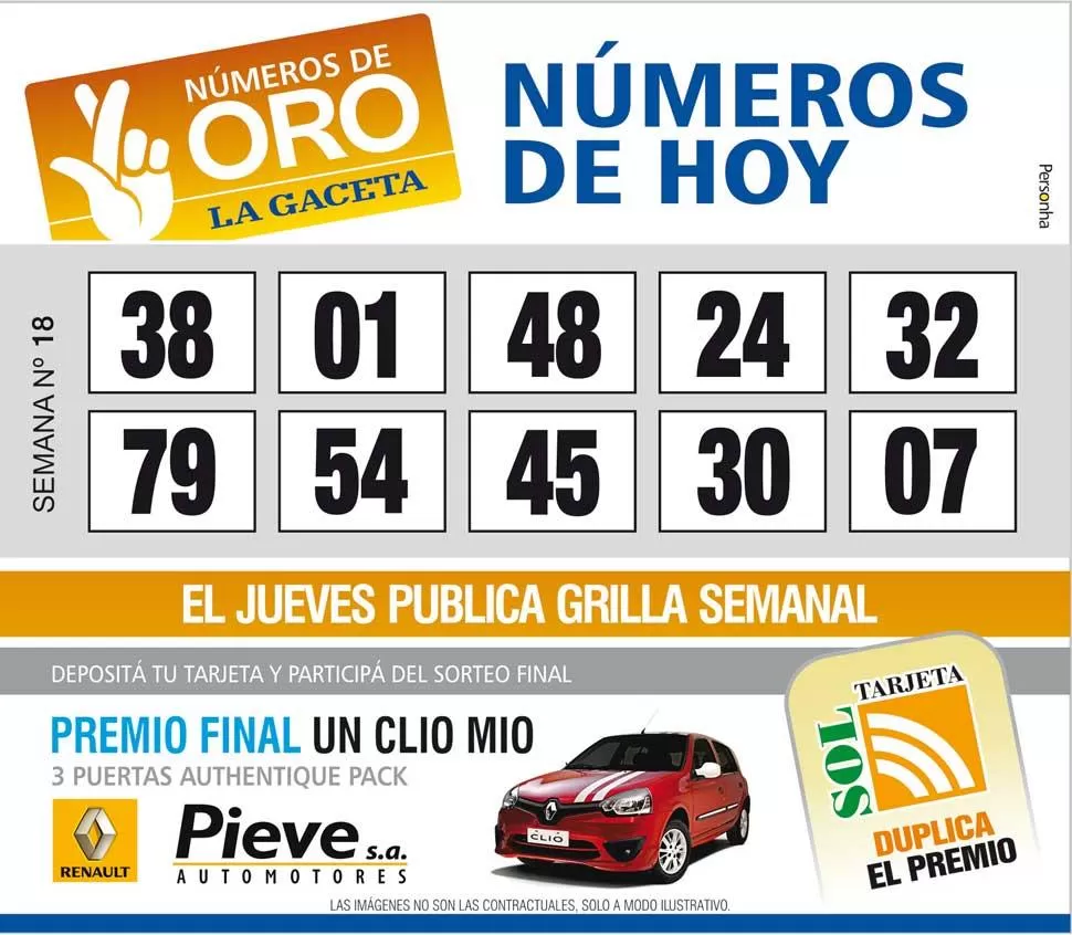 Los Números de Oro de LA GACETA