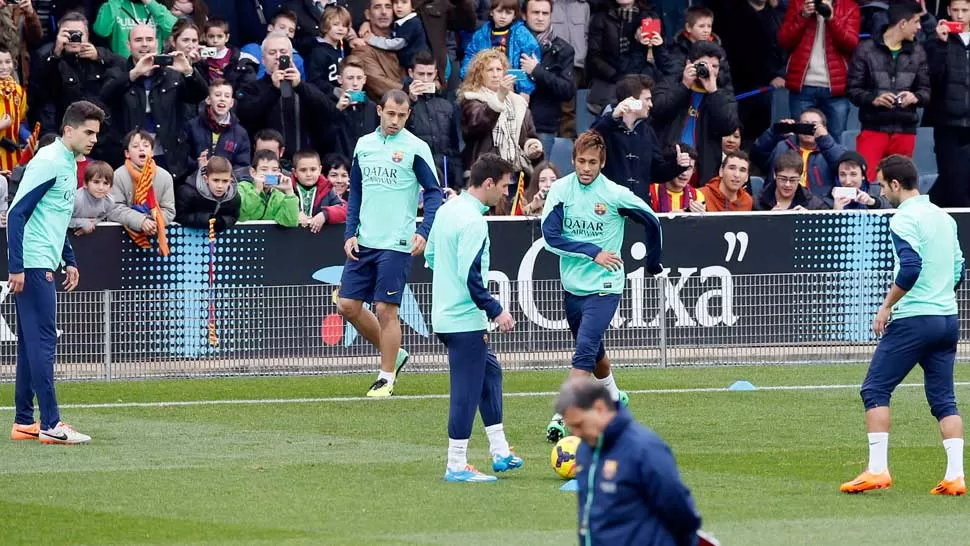 CON TODOS. Lio volverá a formar parte del plantel y se espera que juegue unos minutos mañana. REUTERS