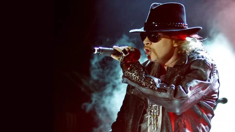 ESPERADOS. Axl Rose en su anterior presentación en Buenos Aires, en 2011. FOTO TOMADA DE INFOBAE.COM