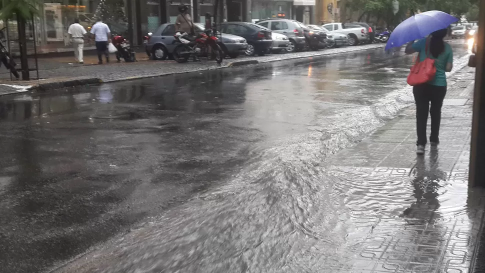 PROBLEMAS. Algunas calles de Buenos Aires quedaron inundadas. TÉLAM