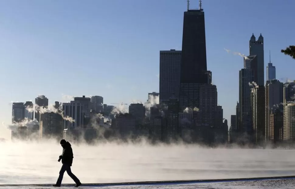 EN CHICAGO. Con sólo estar unos minutos afuera aparecen los sabañones. reuters