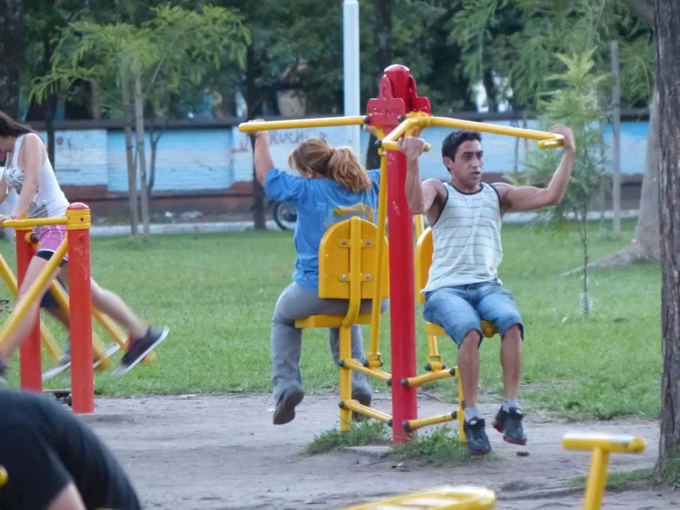 ABDOMINALES. Estos aparatos son ideales para trabajar la zona abdominal. Tomá aire y animate a hacer cuatro series de 10 ejercicios cada una.