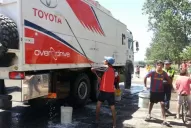 Camiones del Dakar pararon en lavaderos ilegales