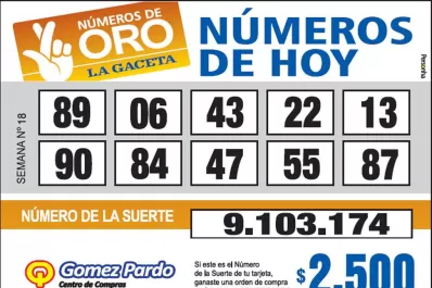 Los Números de Oro de LA GACETA