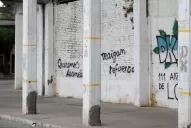 Pidieron refuerzos con pintadas en el Monumental