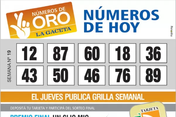 Los Números de Oro de LA GACETA