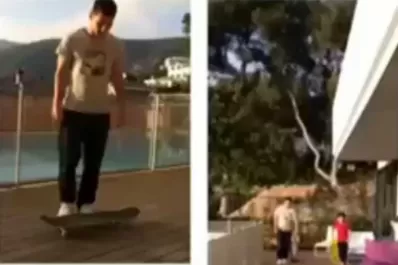 Messi también es un crack sobre un skate