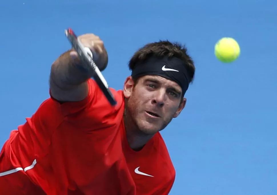 A LA ESPERA. Del Potro todavía no tiene programado su partido debut en el primer Grand Slam del año ante Rhyne Williams. 