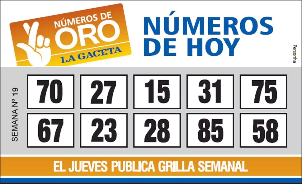 Los Números de Oro de LA GACETA