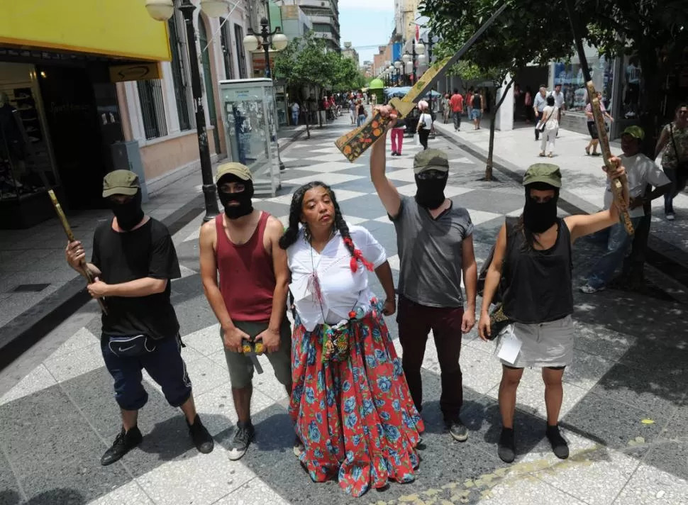 VIAJEROS. Actores chilenos y la mexicana Anabel Luna, en Tucumán. la gaceta / foto de franco vera