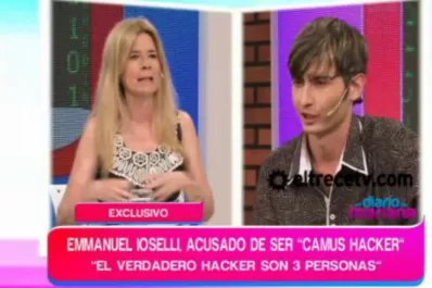 El supuesto Camus Hacker apareció en la tele y terminó demorado