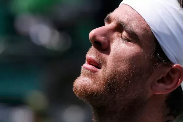 Del Potro viajó a Estados Unidos para tratarse de una lesión