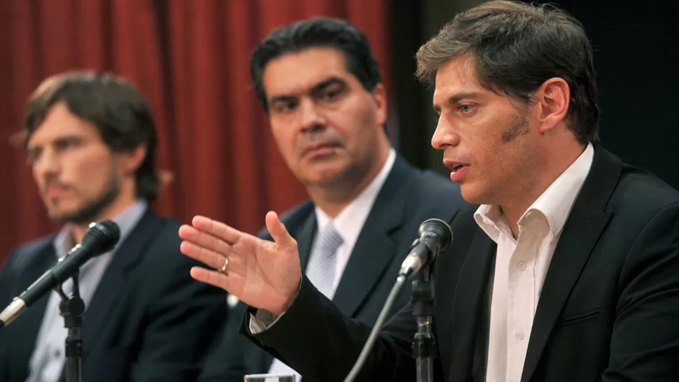 ANUNCIO. Kicillof confirmó el retrotraimiento de los aumentos junto a Capitanich. TÉLAM