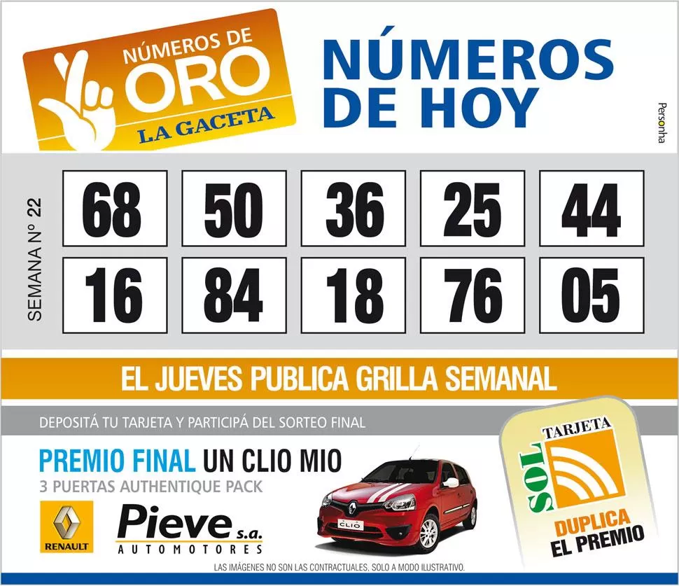 Los Números de Oro de LA GACETA