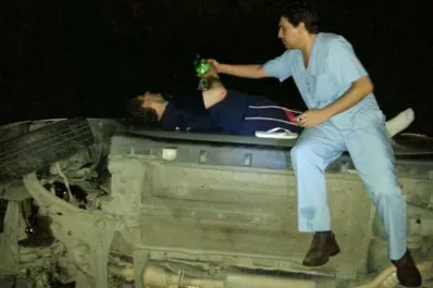 El intendente de Simoca sufrió un accidente en la ruta 307