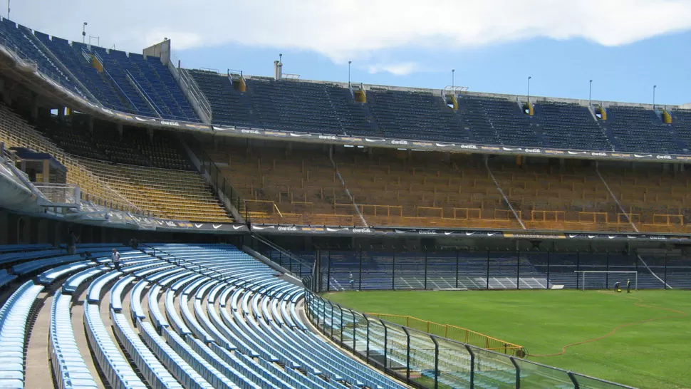 VACIA. Así lucirá la Bombonera el próximo domingo. FOTO TOMADA DE FUTBOLMANIA.COM