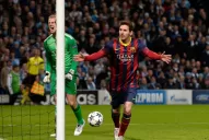 Messi llevó al  Barcelona a un triunfo ante el Manchester City