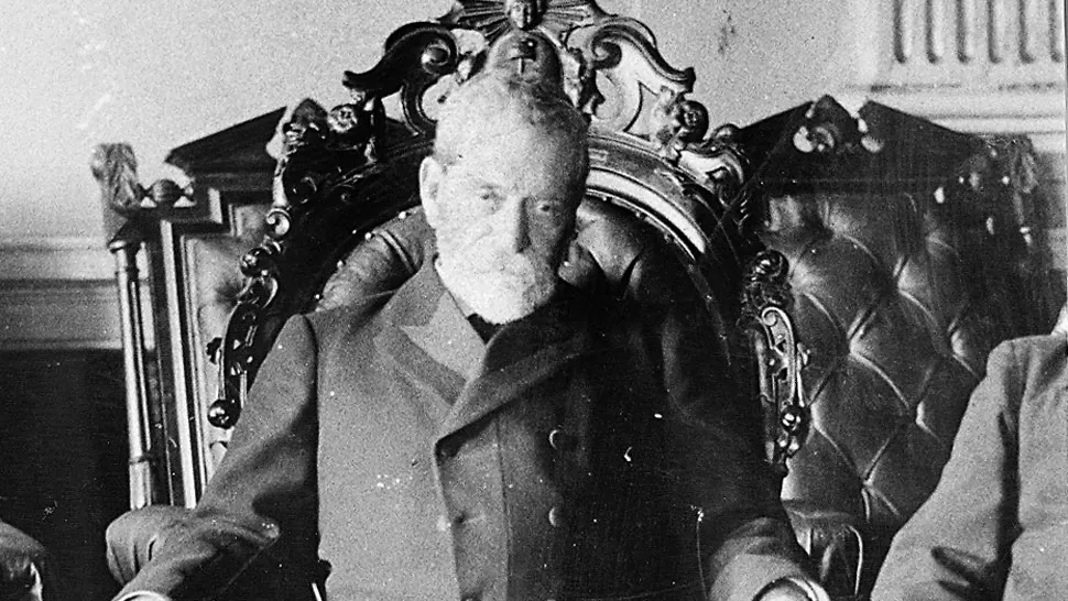 DOCTOR BENJAMÍN PAZ. El eminente tucumano, coautor del Código de 1875, en sus últimos años, cuando presidía la Suprema Corte de Justicia de la Nación.