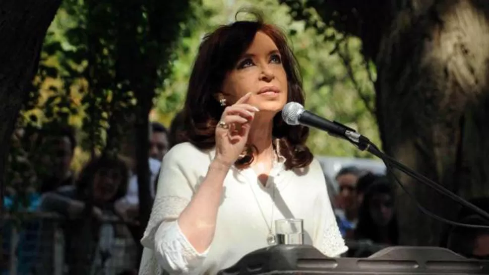 EN EL CALAFATE. Cristina viajó al sur a principios de la semana. TELAM (ARCHIVO)