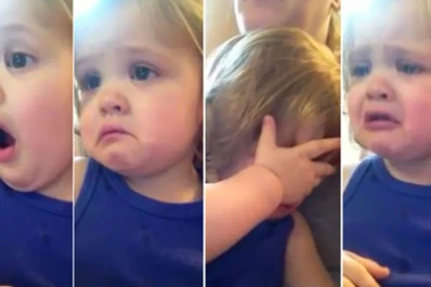 Pura ternura: la reacción de una nena al escuchar la canción de la boda de sus padres