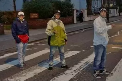 Como Los Beatles, los Wachiturros se fotografiaron en Abbey Road
