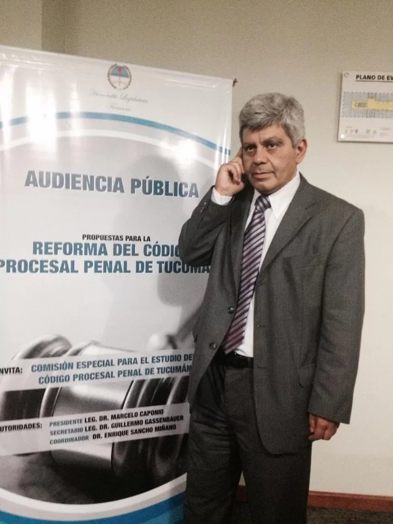 EL FISCAL REGIONAL. Jorge Baclini ayer, en la audiencia pública celebrada en la Legislatura. la gaceta / foto de irene benito