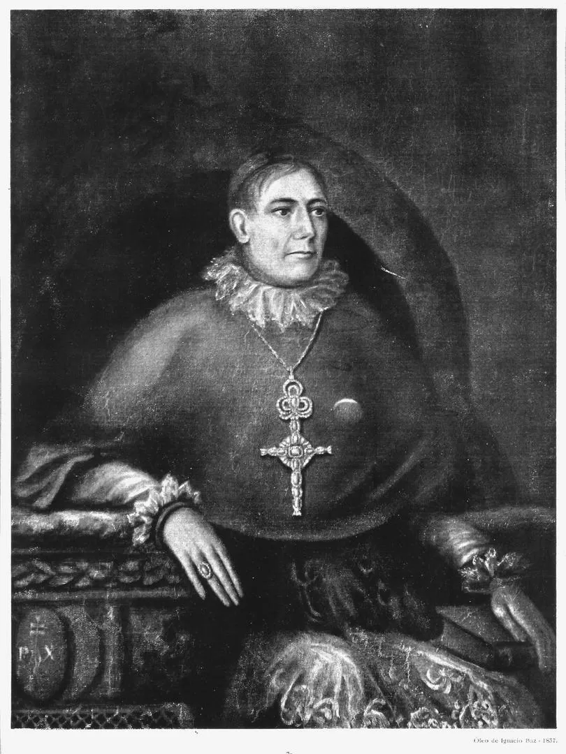 JOSÉ AGUSTÍN MOLINA. El distinguido prelado tucumano, en un retrato al óleo que pintó Ignacio Baz.  la gaceta / archivo