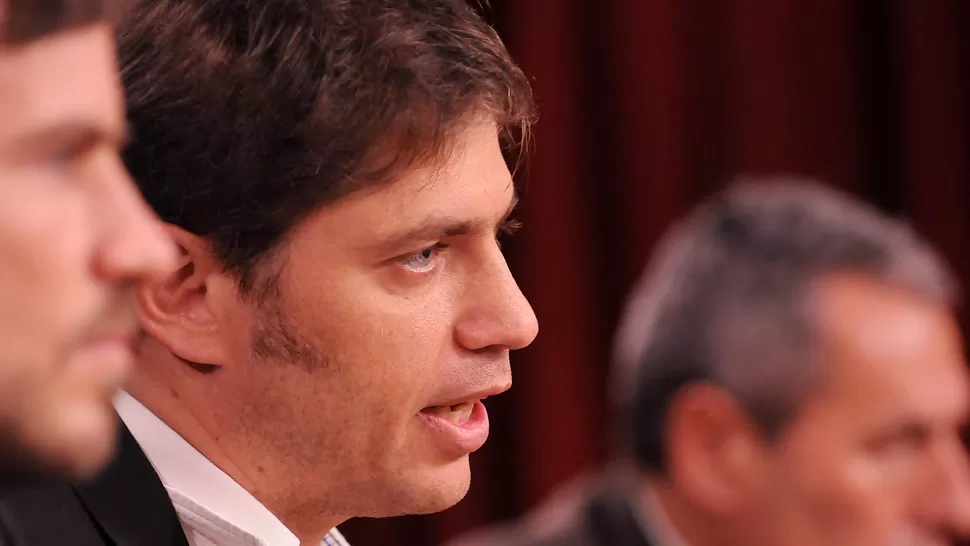 ANUNCIO. En conferencia de prensa, Kicillof anunció las nuevas medidas. DYN