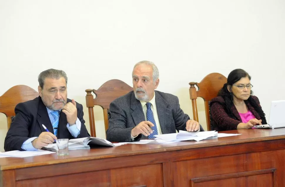 TRIBUNAL. Ibáñez, Páez de la Torre y Juárez dictarán la condena del caso. la gaceta / foto de jorge olmos sgrosso 