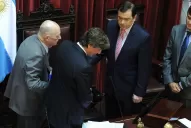 Zamora juró como presidente provisional del Senado sin el respaldo del radicalismo