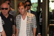 Messi llegó a Rumania para el amistoso de la Selección