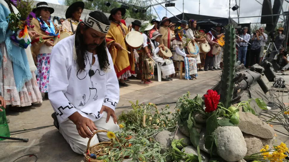 CELEBRACIÓN TRADICIONAL. La Fiesta de la Pachamama se celebró sin problemas.LA GACETA/ FOTOS DE JOSÉ INESTA