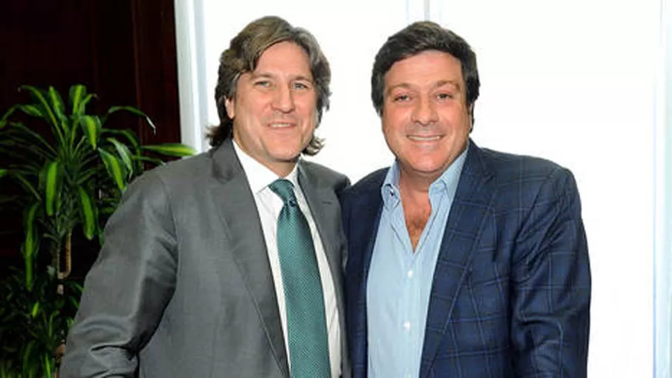 ALIADOS. Mariotto (derecha) cree en la inocencia de su amigo Amado Boudou. FOTO TOMADA DE CLARIN.COM