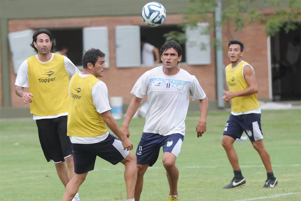 CONCENTRADOS. Lucchetti, Longo, Montiglio y Despósito están en la lista. LA GACETA / FOTO DE HÉCTOR PERALTA