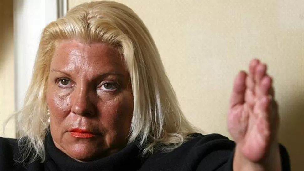 ENOJADA. Carrió también criticó a la Presidenta. FOTO YAHOO. 