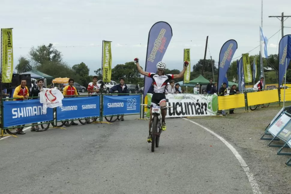 EN ASCENSO. Franco Mejías ganó y demostró que está en su mejor momento. 